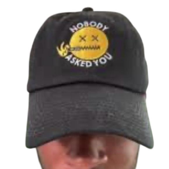 Field Grade Black Embroidered Cap - Nobody Asked You - Picture 3 of 8